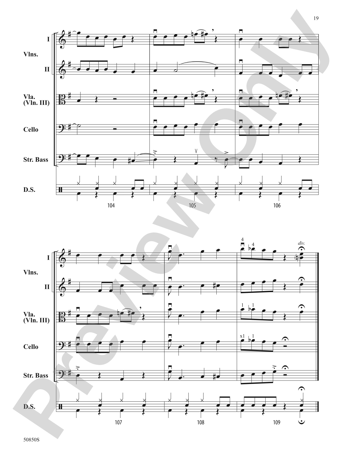 Down by the Riverside: String Orchestra Conductor Score & Parts