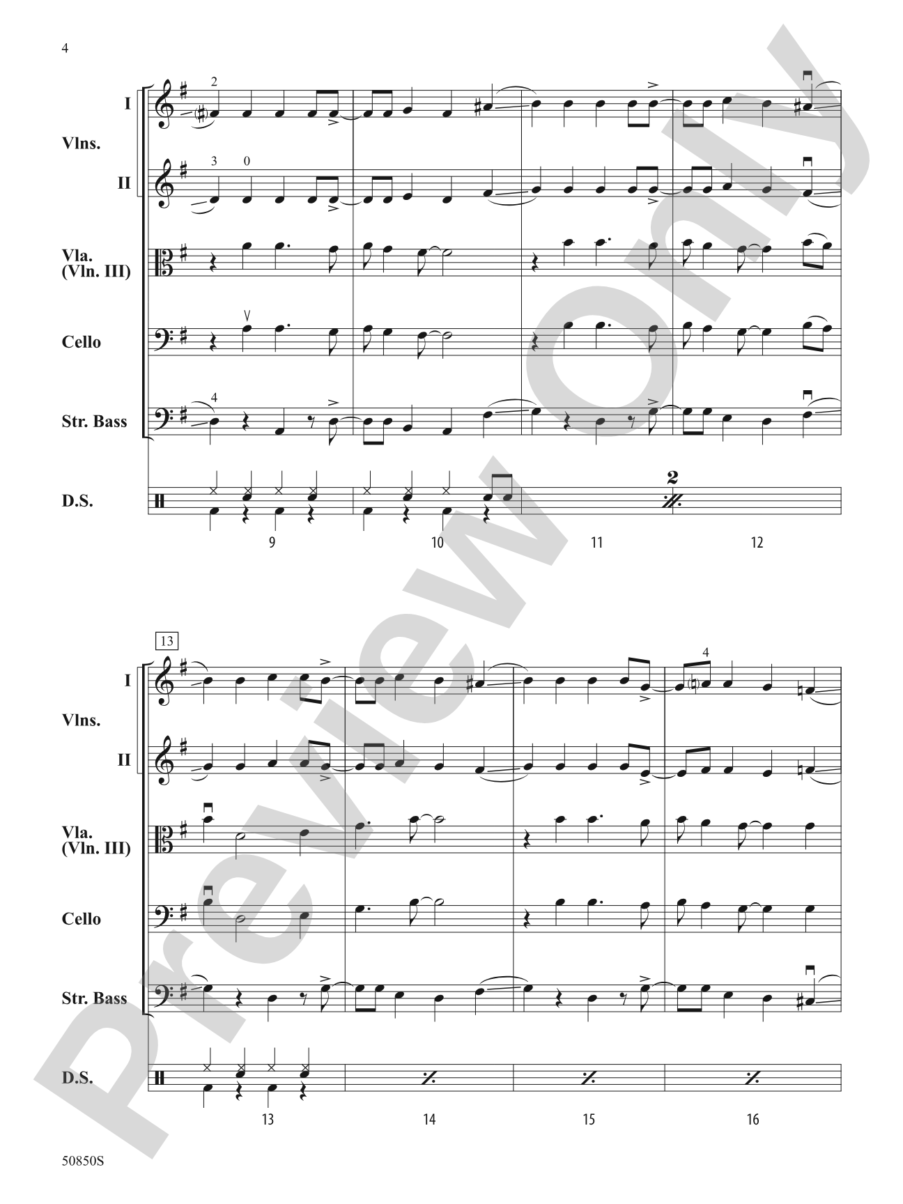 Down by the Riverside: String Orchestra Conductor Score & Parts