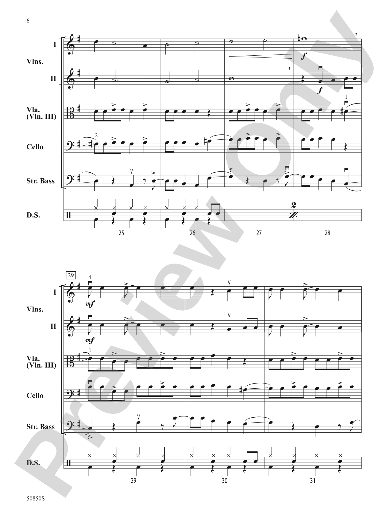 Down by the Riverside: String Orchestra Conductor Score & Parts
