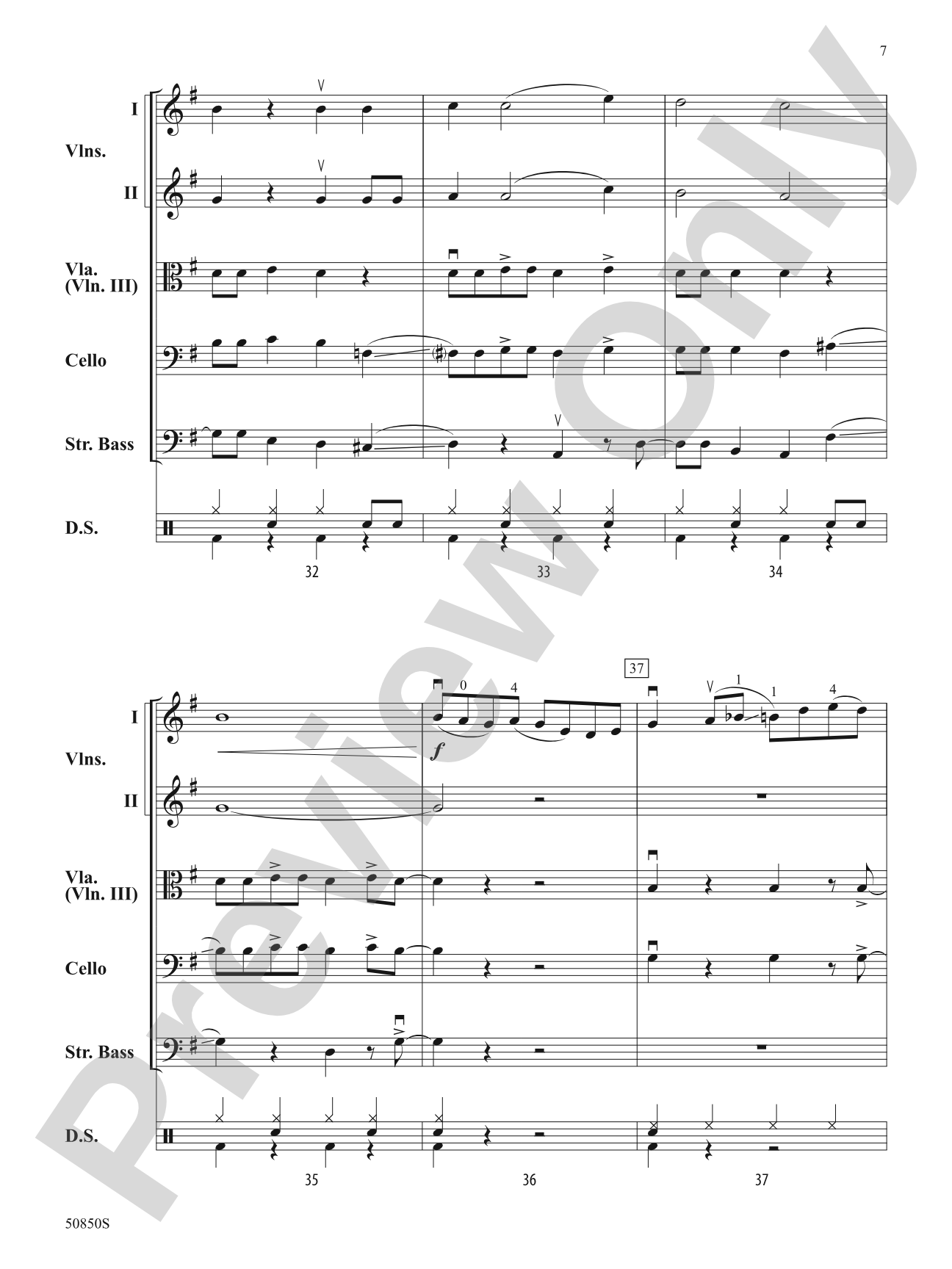Down by the Riverside: String Orchestra Conductor Score & Parts