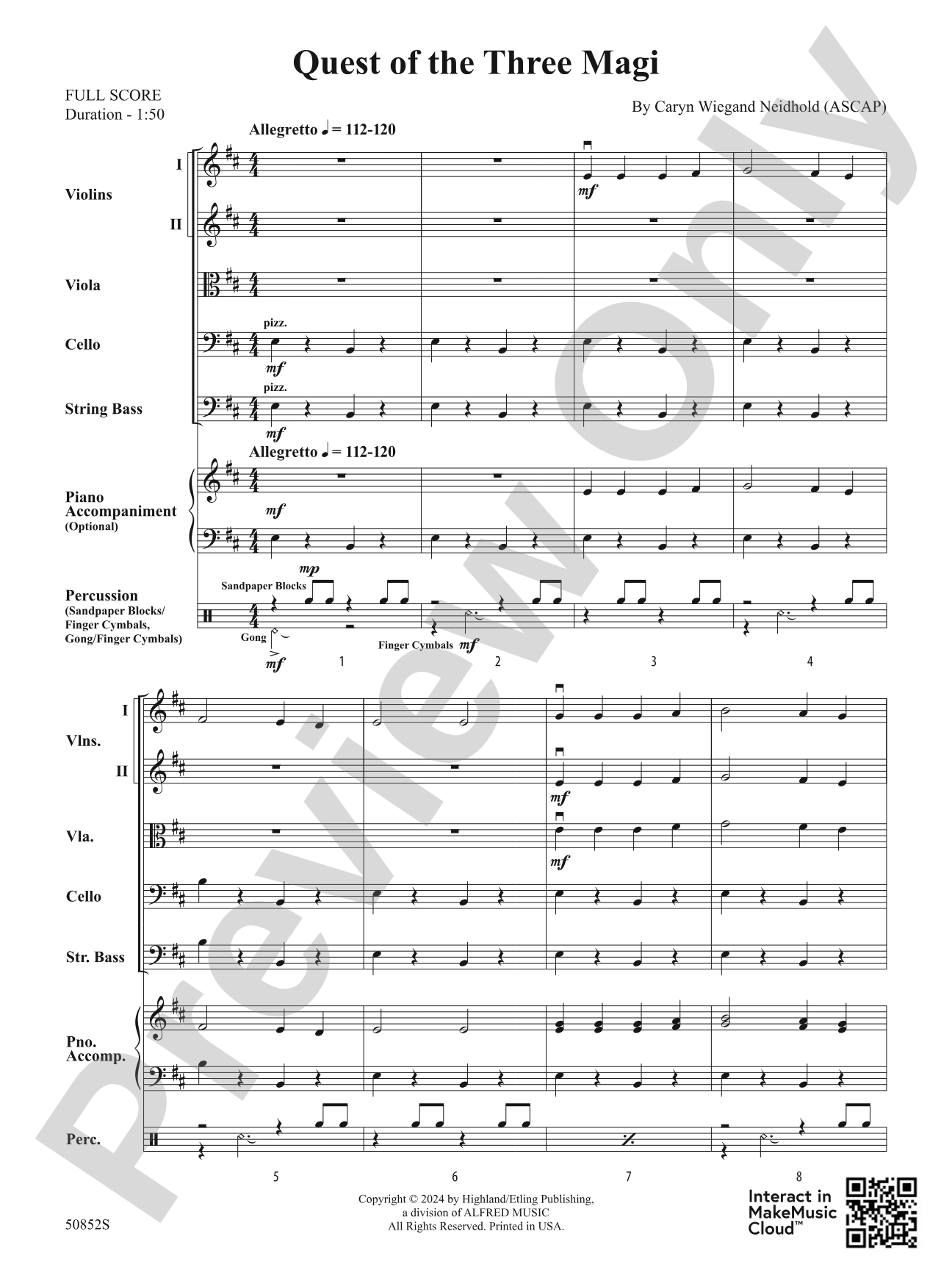 Quest of the Three Magi: String Orchestra Conductor Score & Parts