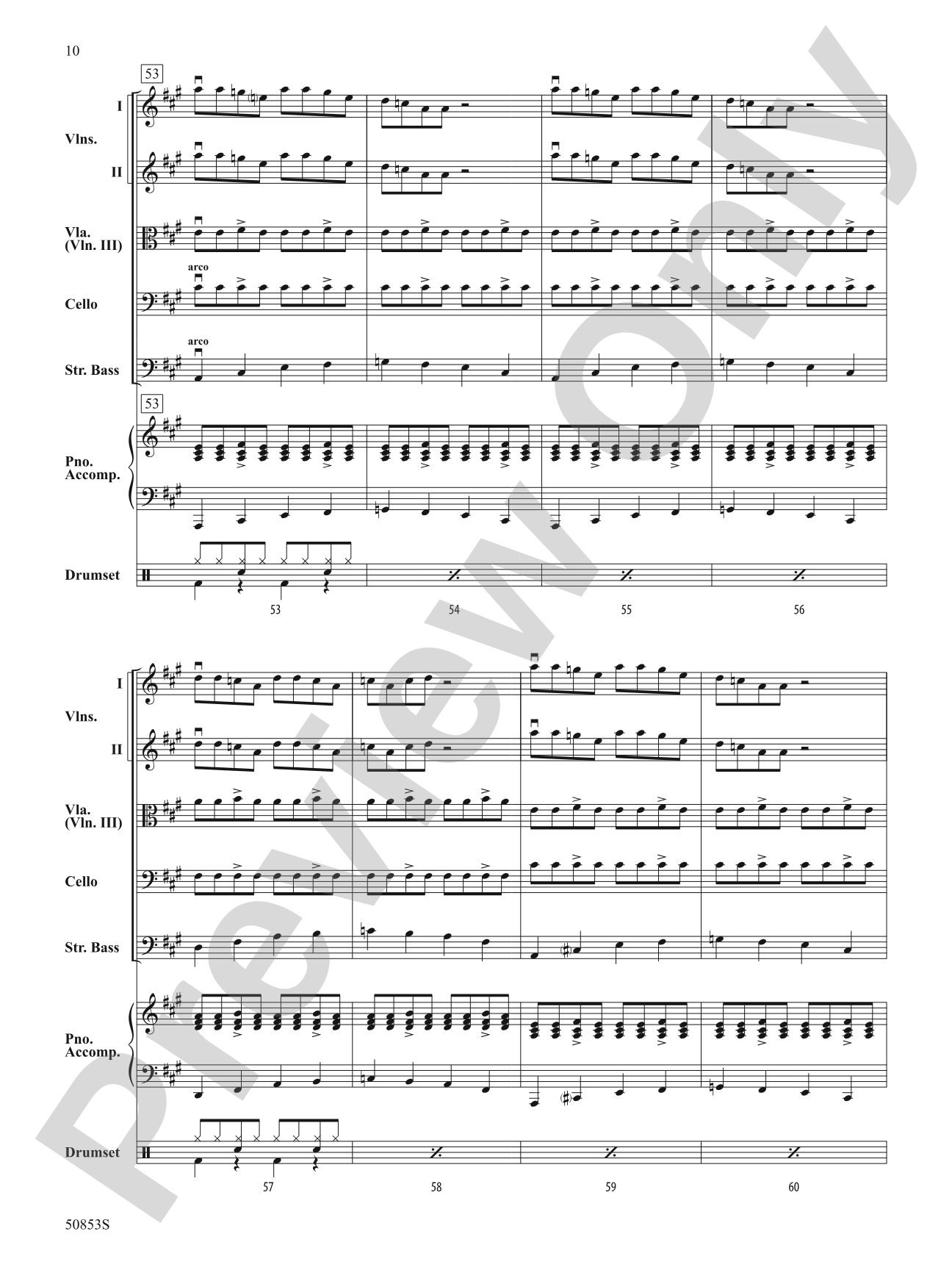 Perpetual Rock Motion: String Orchestra Conductor Score & Parts