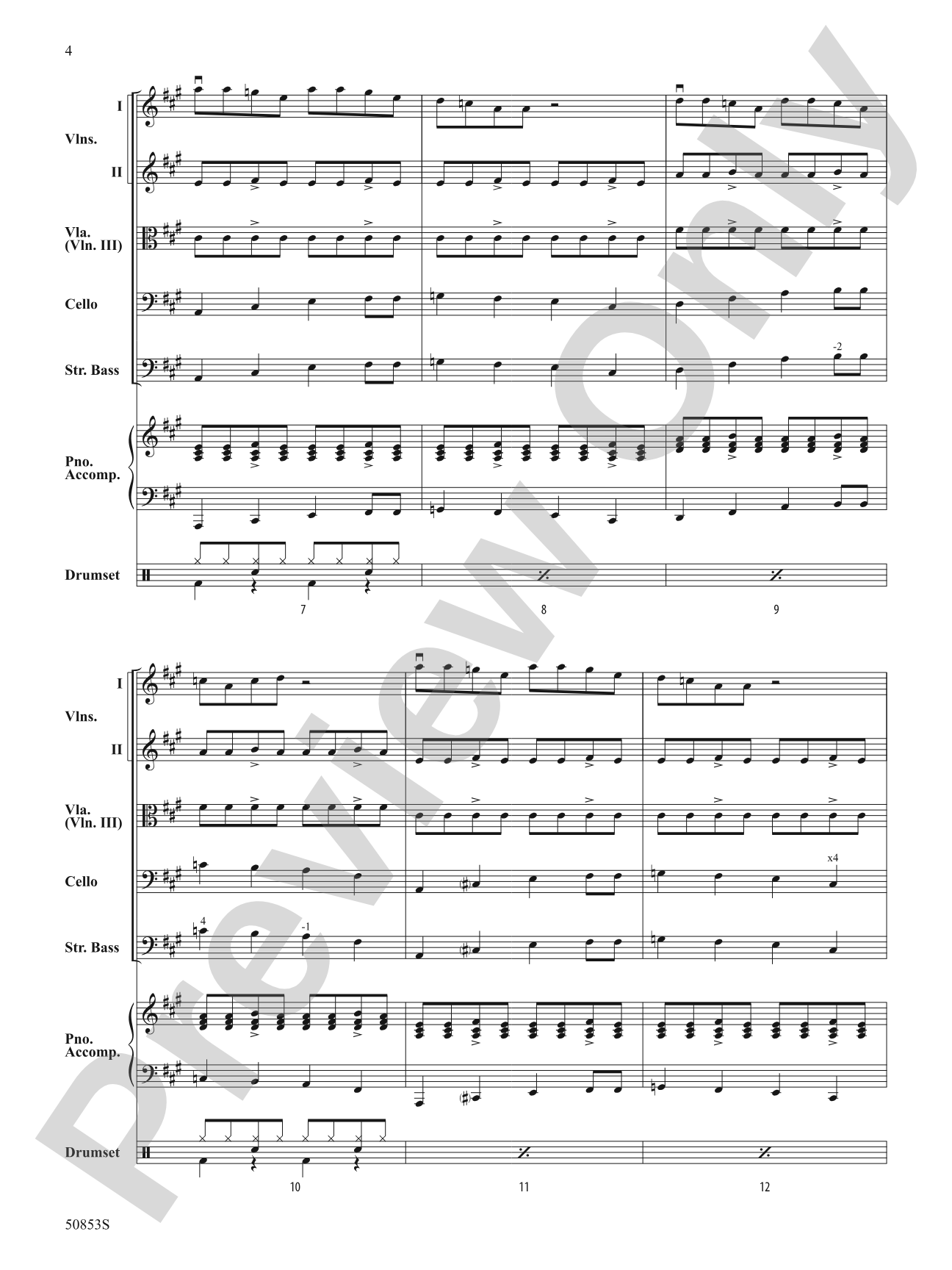 Perpetual Rock Motion: String Orchestra Conductor Score & Parts