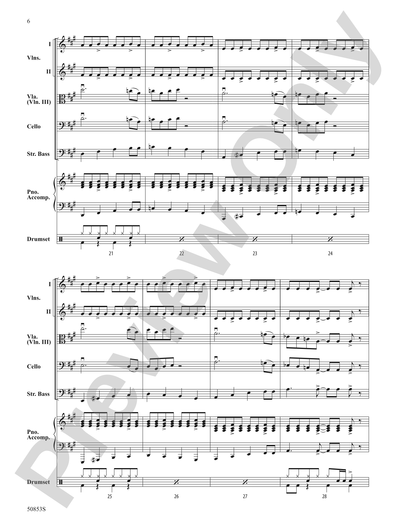 Perpetual Rock Motion: String Orchestra Conductor Score & Parts