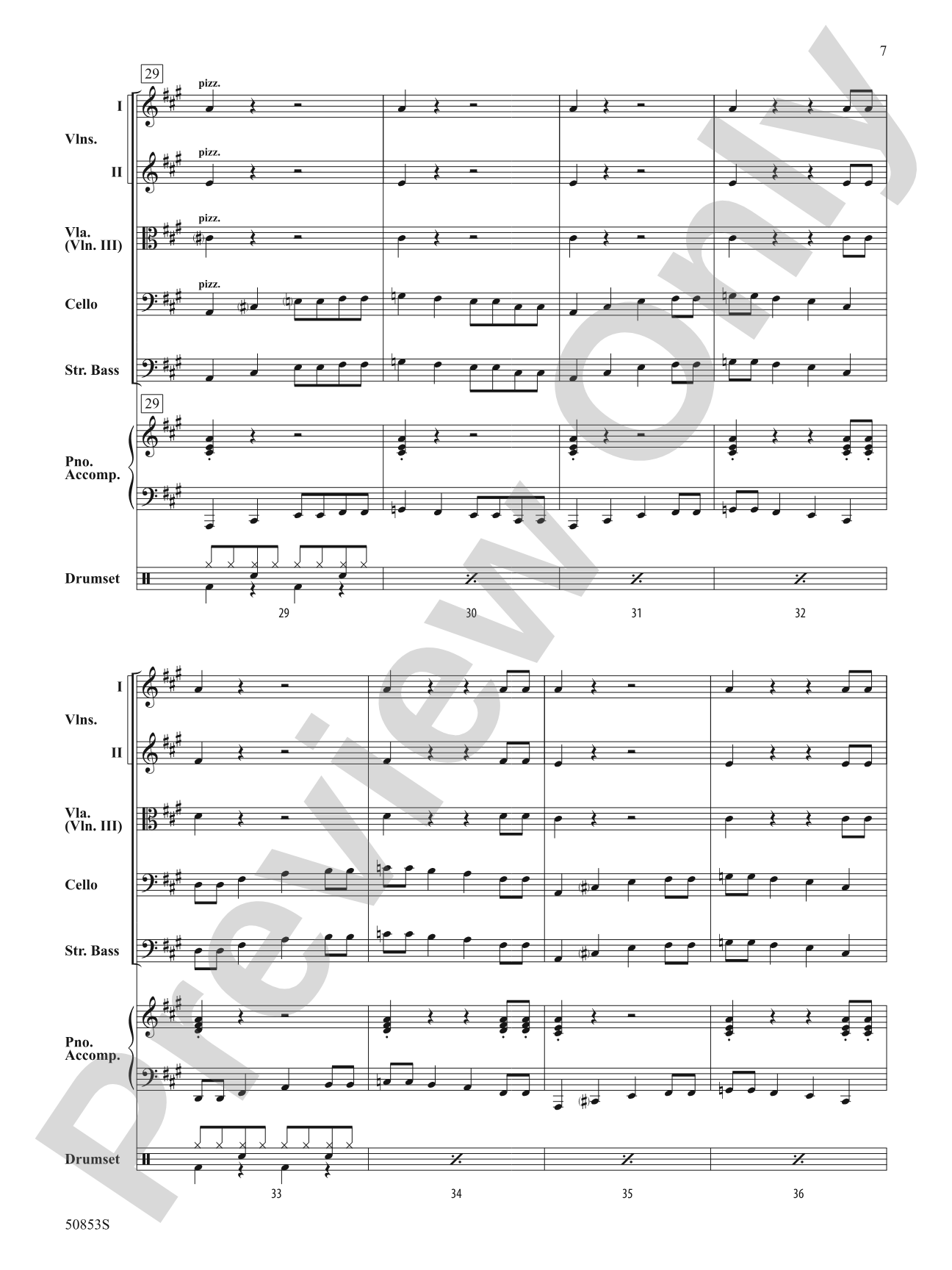 Perpetual Rock Motion: String Orchestra Conductor Score & Parts