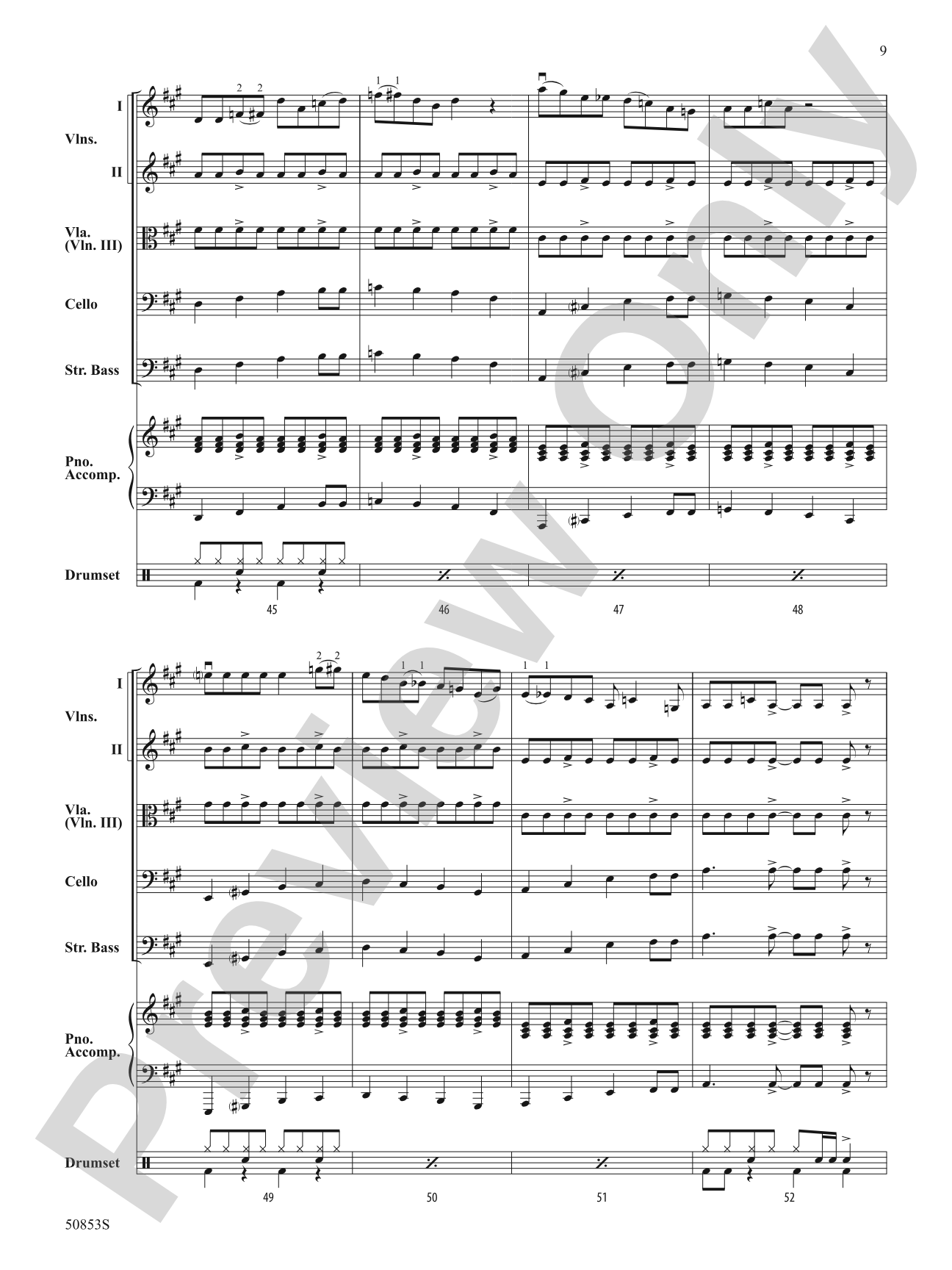 Perpetual Rock Motion: String Orchestra Conductor Score & Parts