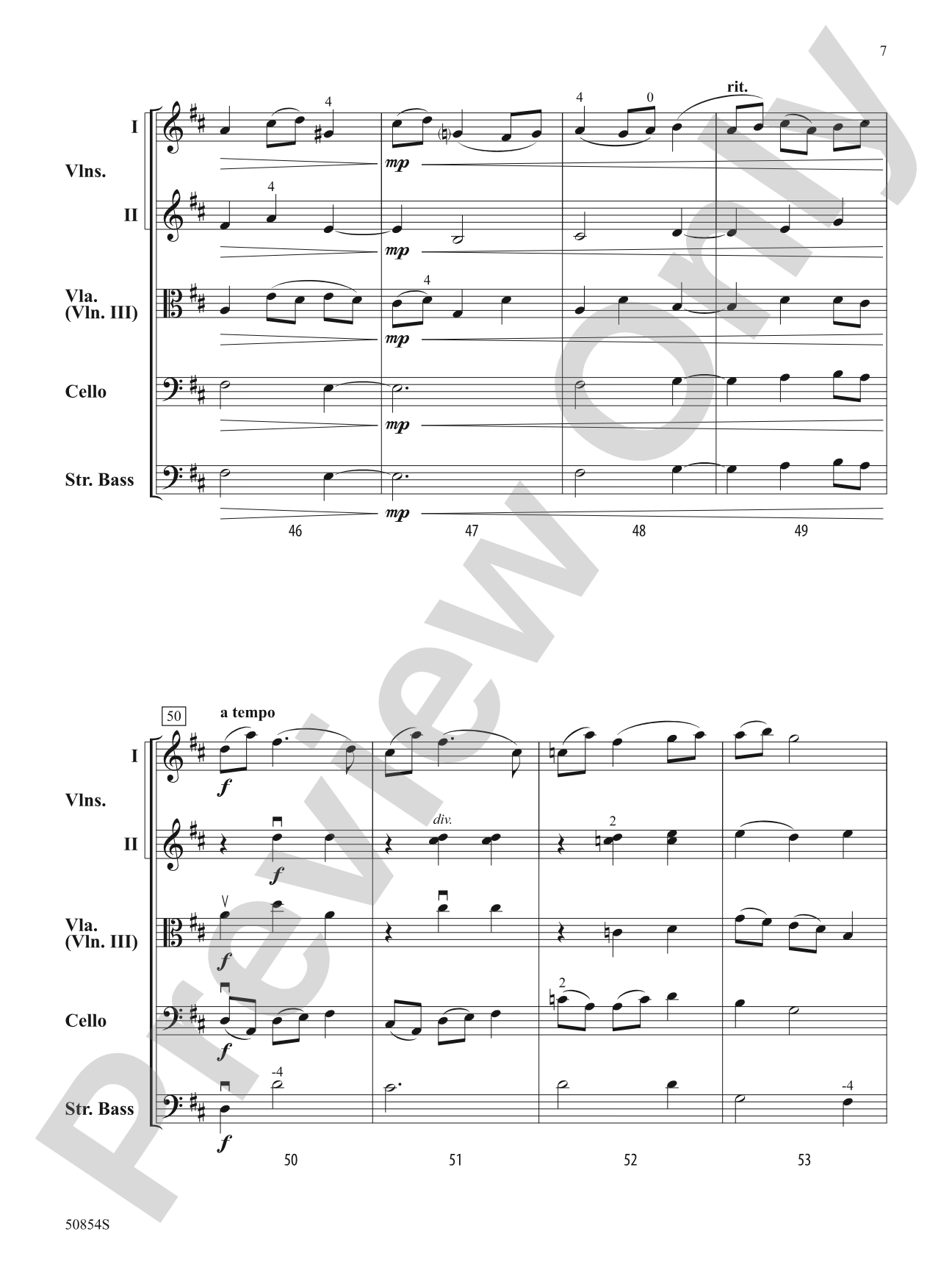 A Ray of Joy: String Orchestra Conductor Score & Parts