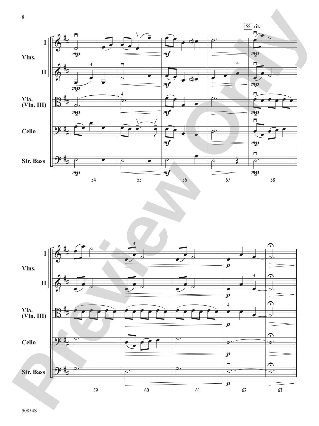 A Ray of Joy: String Orchestra Conductor Score & Parts