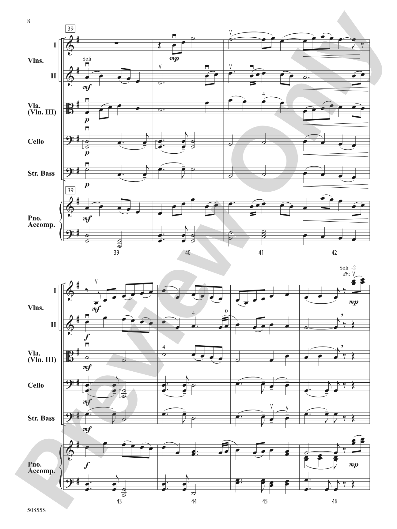 River Song: String Orchestra Conductor Score & Parts