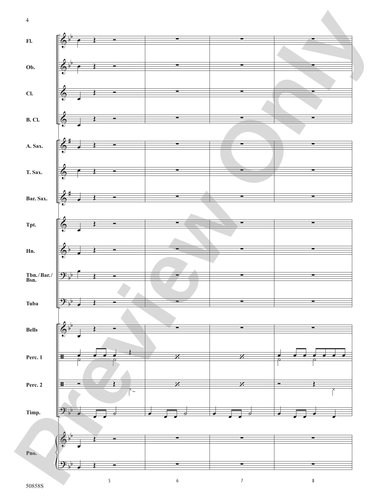 Breakthrough: Concert Band Conductor Score & Parts