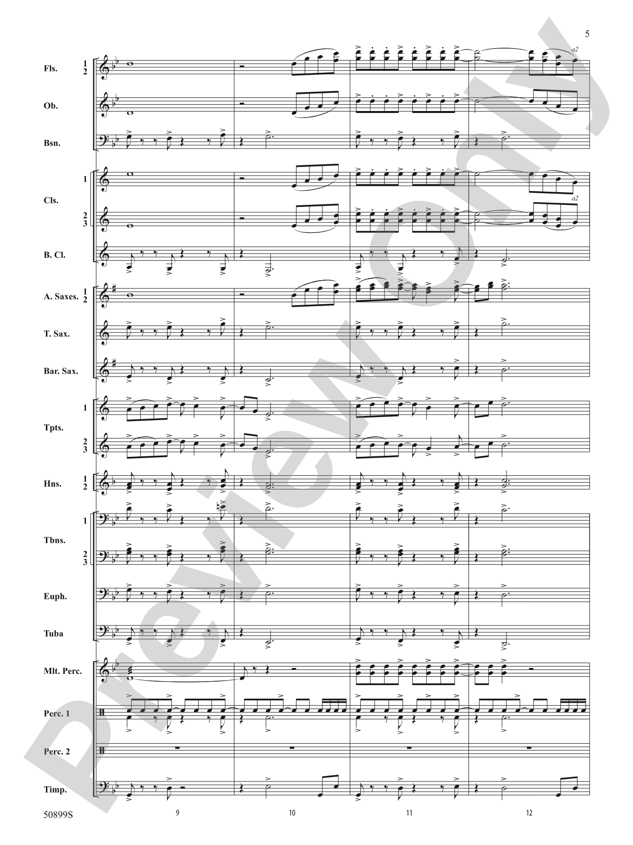 Measure for Measure: Concert Band Conductor Score & Parts