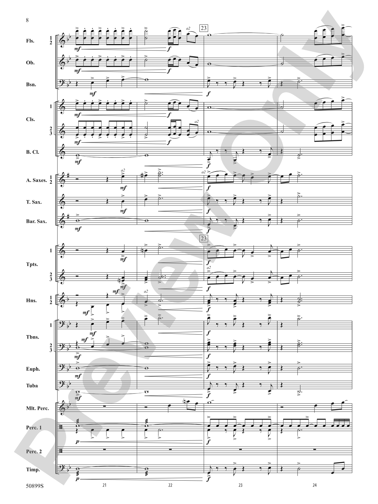 Measure for Measure: Concert Band Conductor Score & Parts