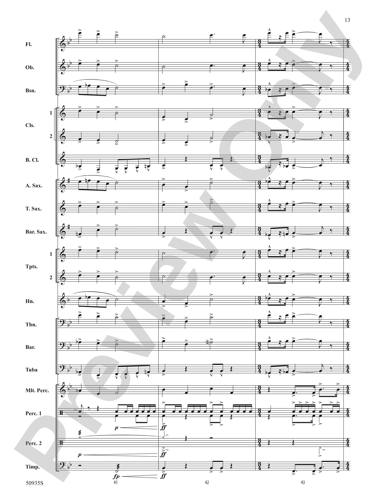 Spiritus Invictus: Concert Band Conductor Score & Parts