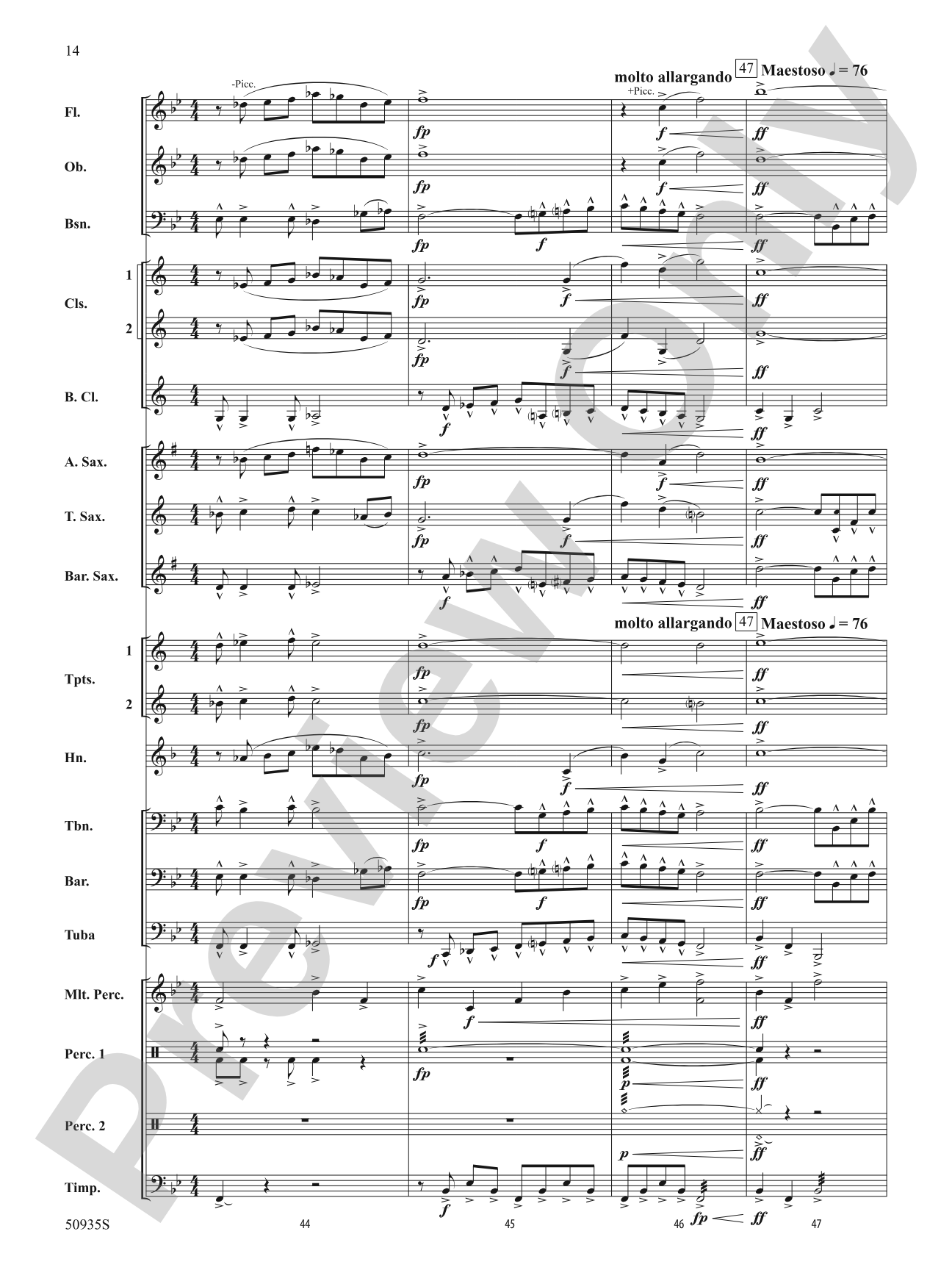 Spiritus Invictus: Concert Band Conductor Score & Parts
