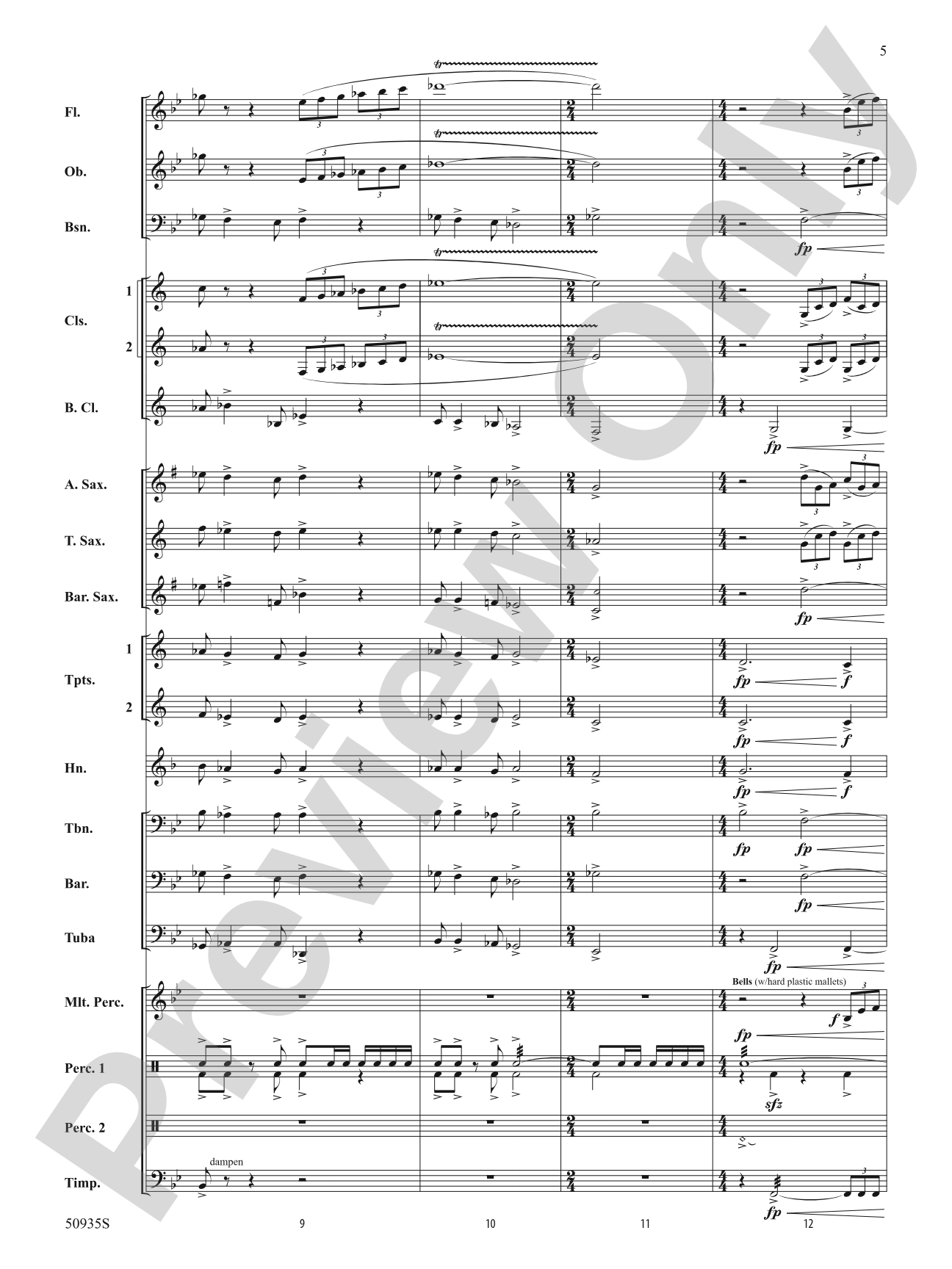Spiritus Invictus: Concert Band Conductor Score & Parts