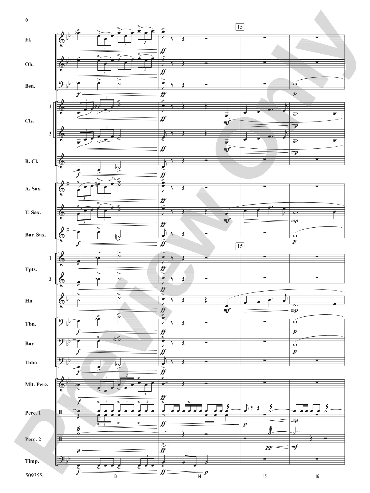 Spiritus Invictus: Concert Band Conductor Score & Parts