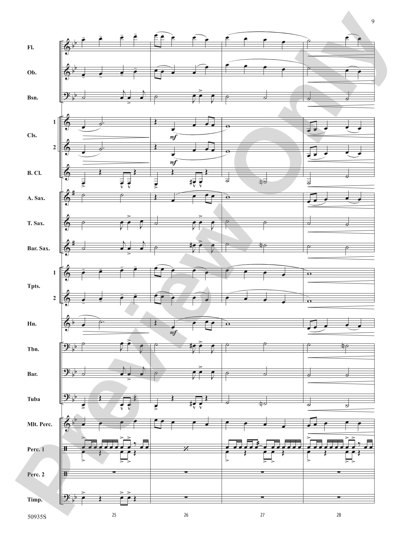 Spiritus Invictus: Concert Band Conductor Score & Parts