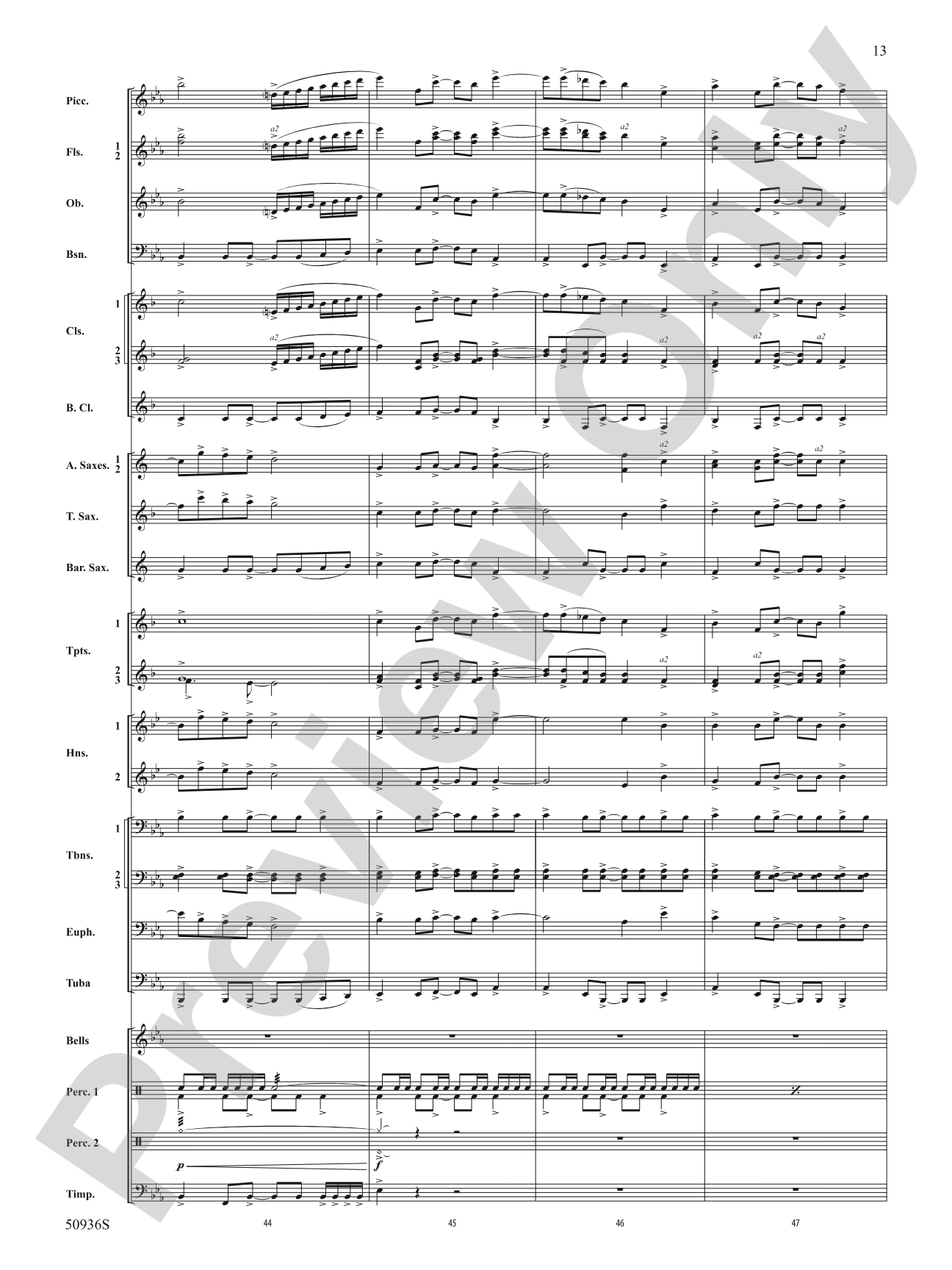 Soundtrack 823: Concert Band Conductor Score & Parts