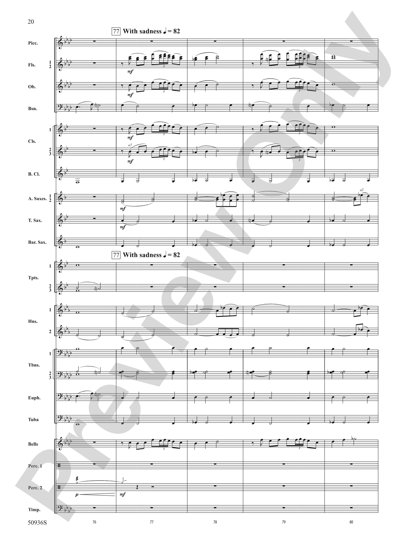 Soundtrack 823: Concert Band Conductor Score & Parts