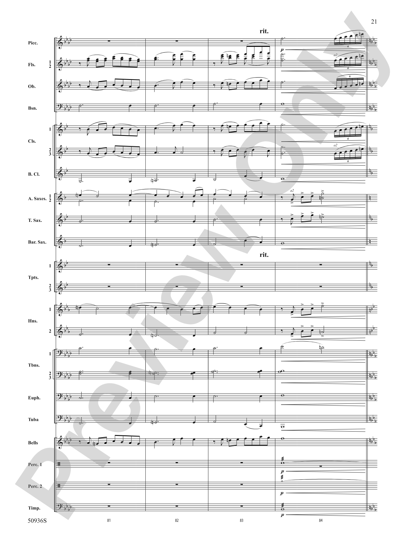 Soundtrack 823: Concert Band Conductor Score & Parts