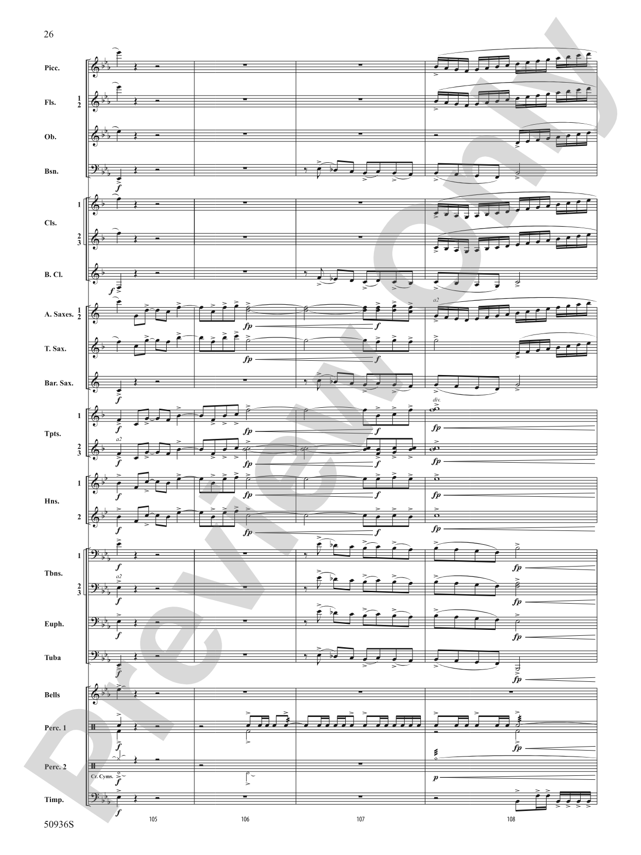Soundtrack 823: Concert Band Conductor Score & Parts