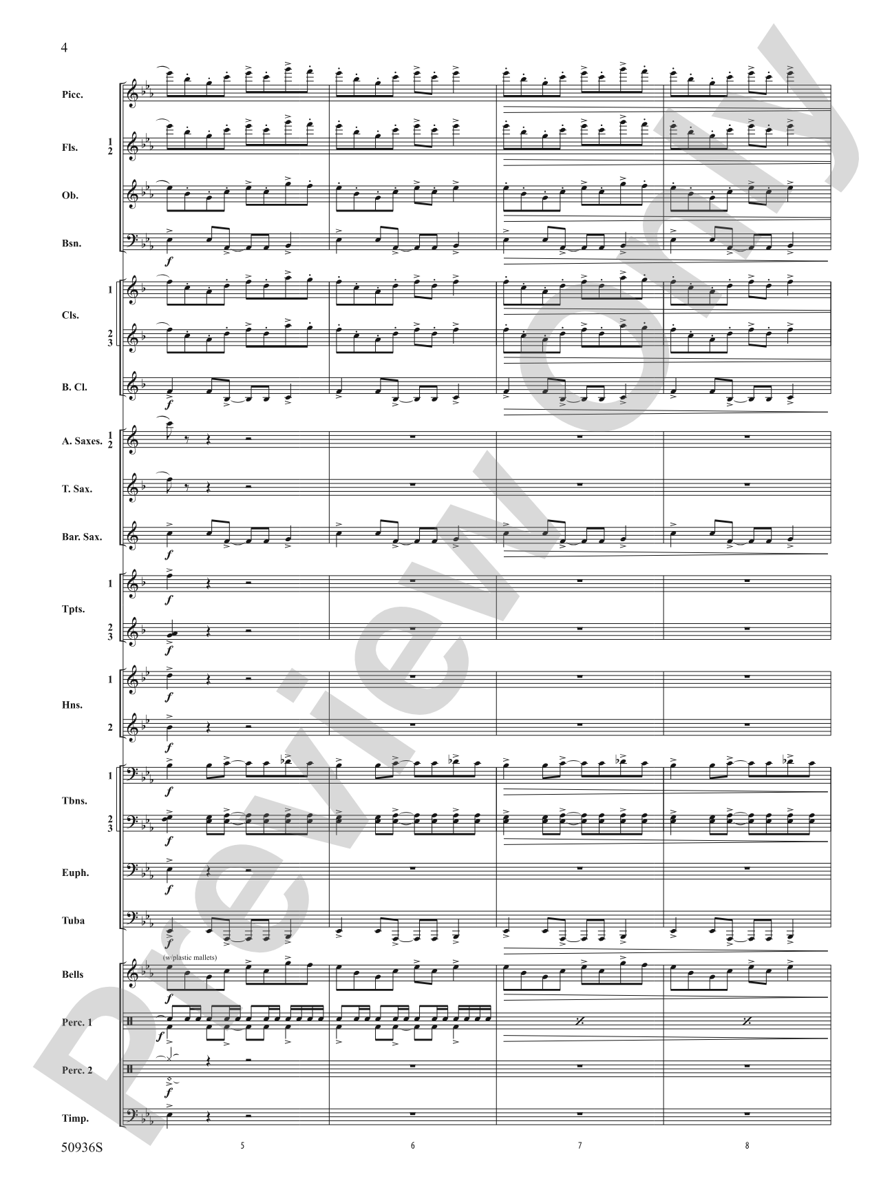 Soundtrack 823: Concert Band Conductor Score & Parts