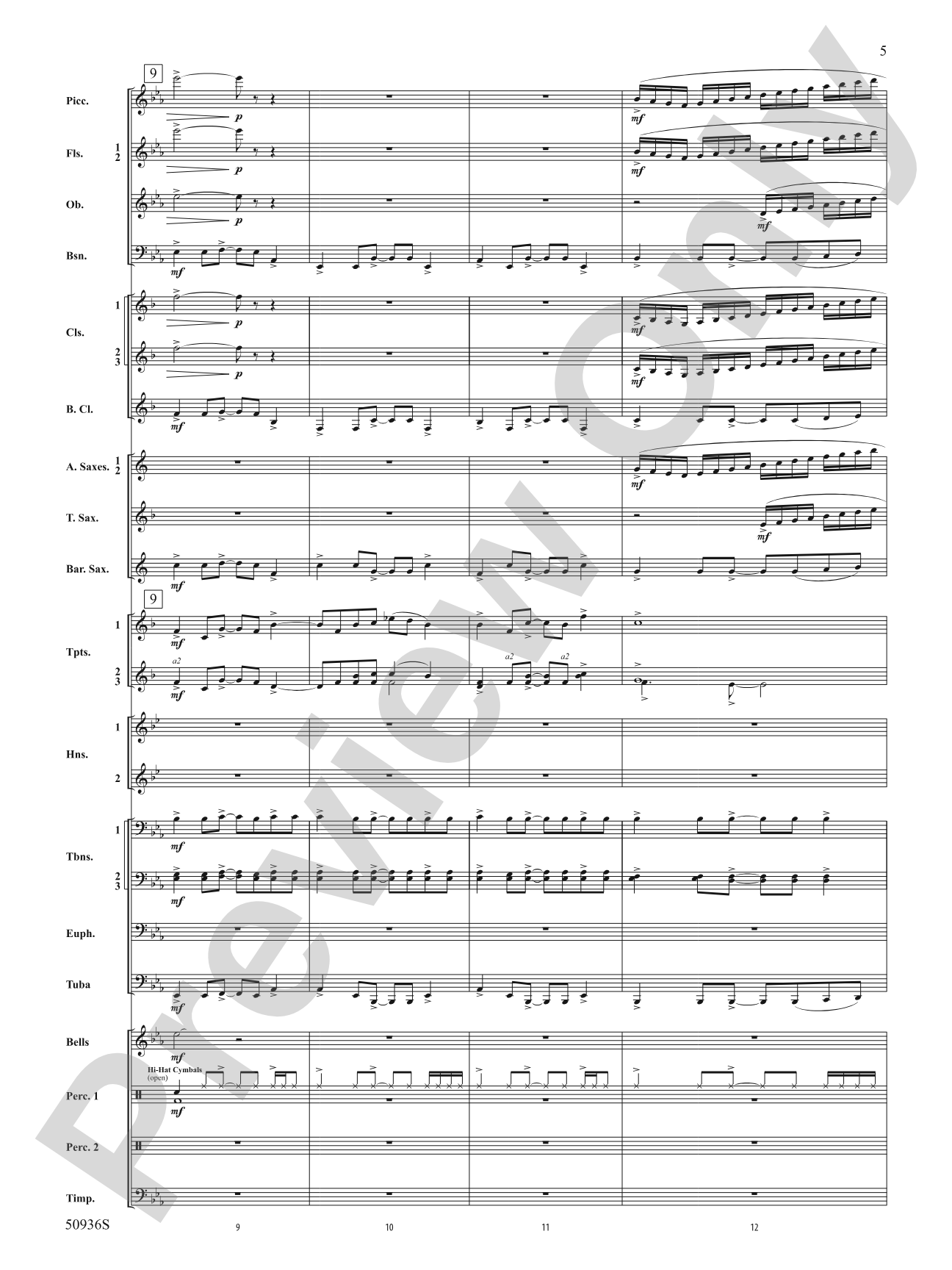 Soundtrack 823: Concert Band Conductor Score & Parts