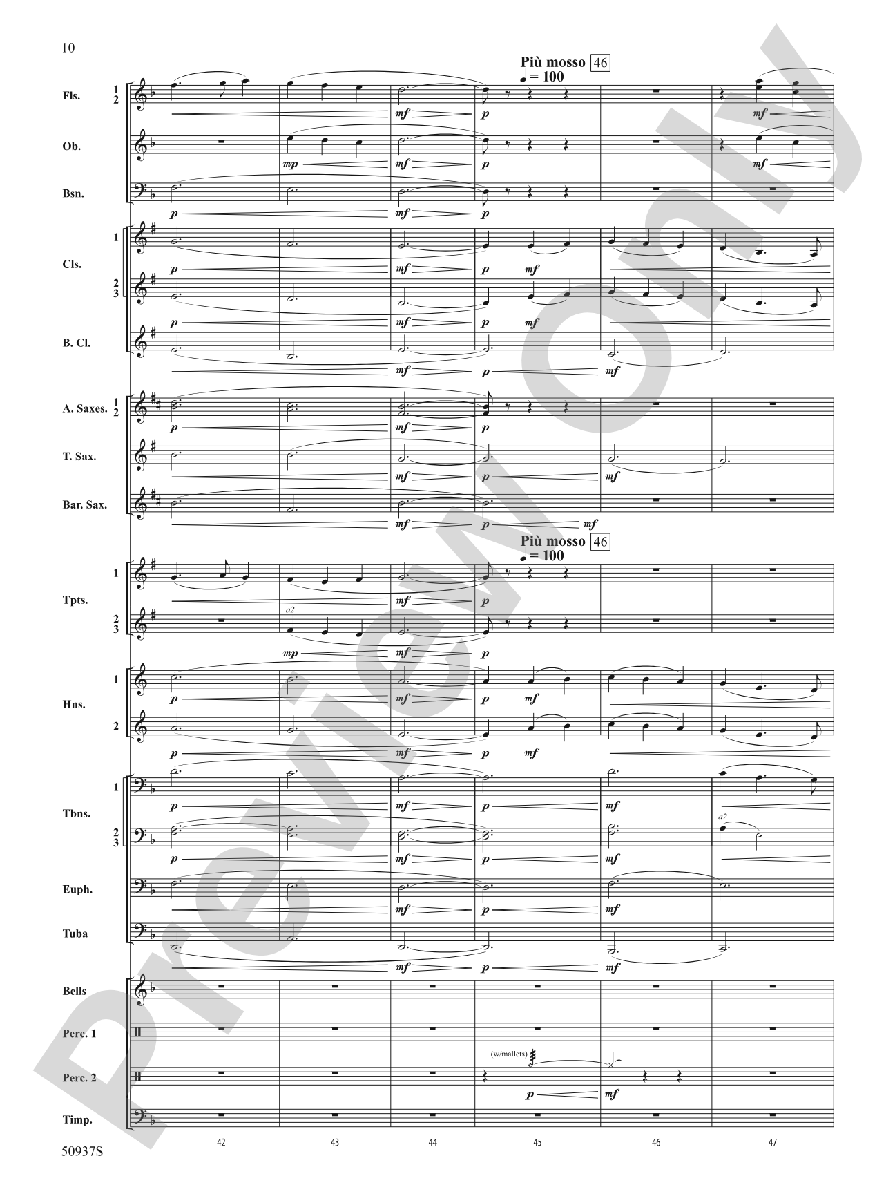 Waiting on Shore: Concert Band Conductor Score & Parts