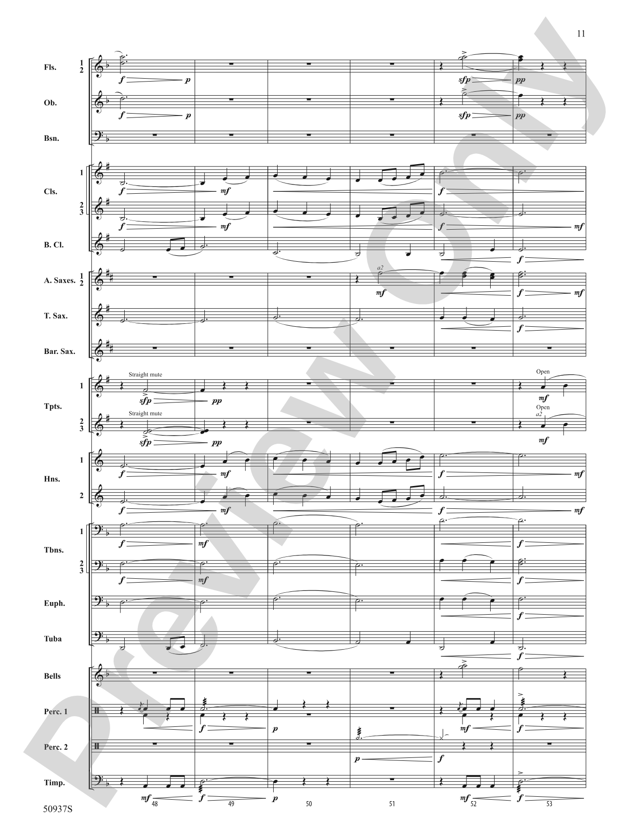 Waiting on Shore: Concert Band Conductor Score & Parts