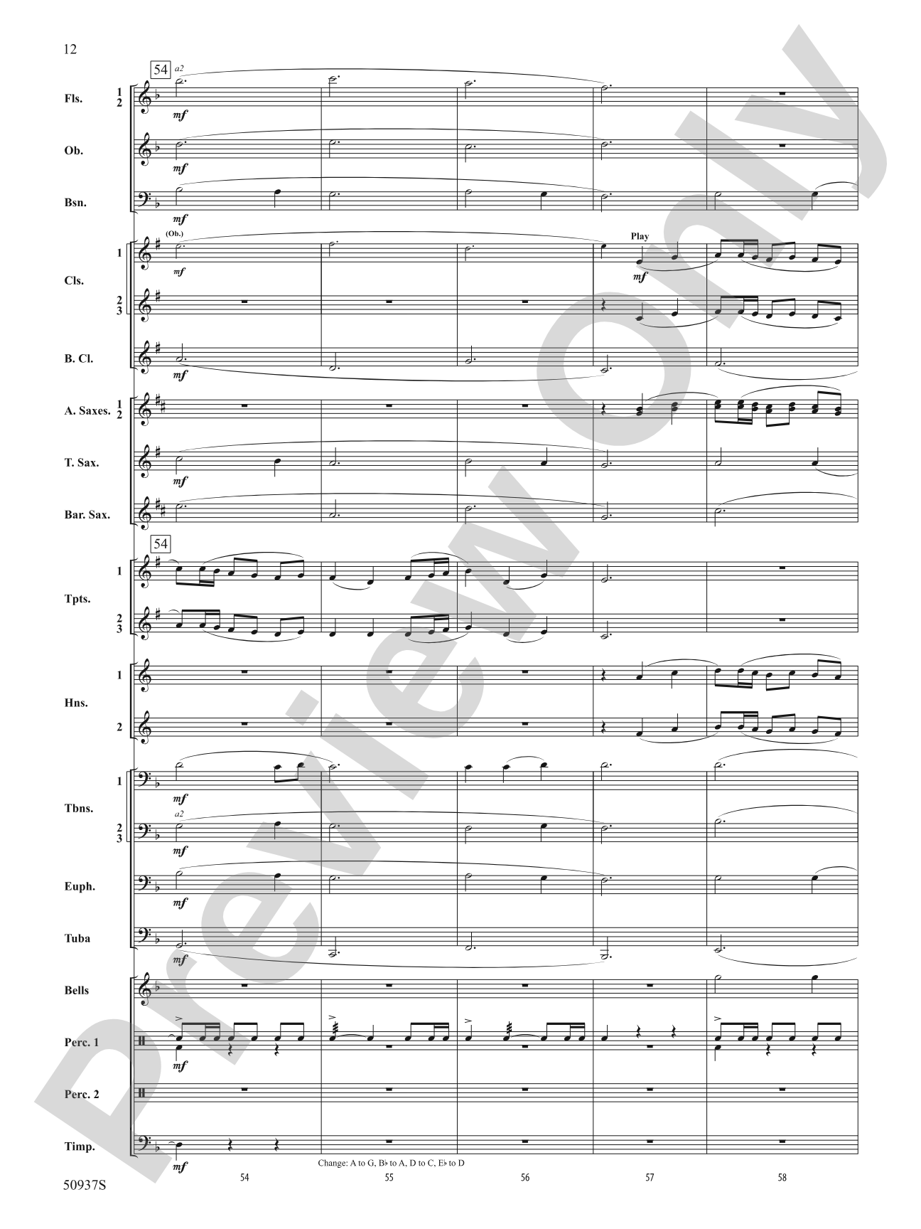 Waiting on Shore: Concert Band Conductor Score & Parts