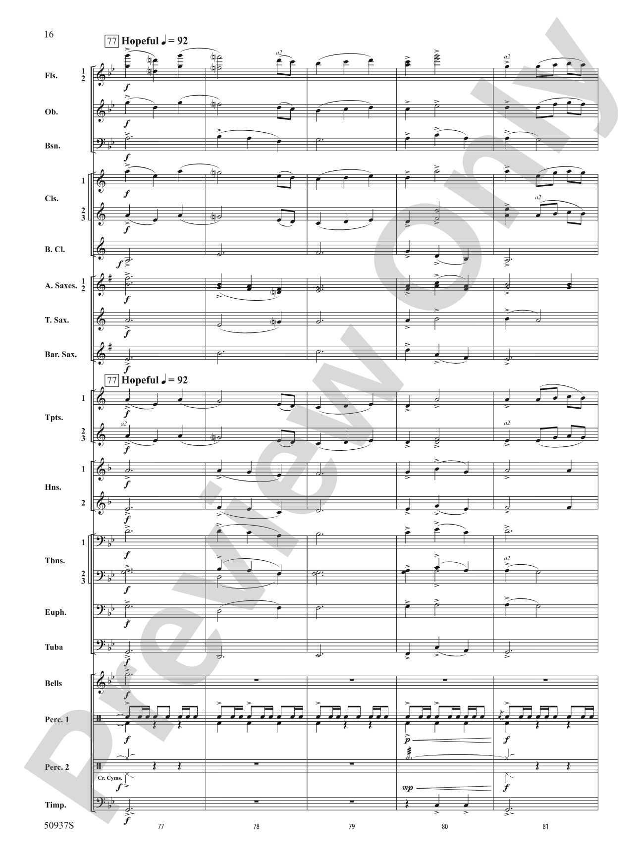 Waiting on Shore: Concert Band Conductor Score & Parts