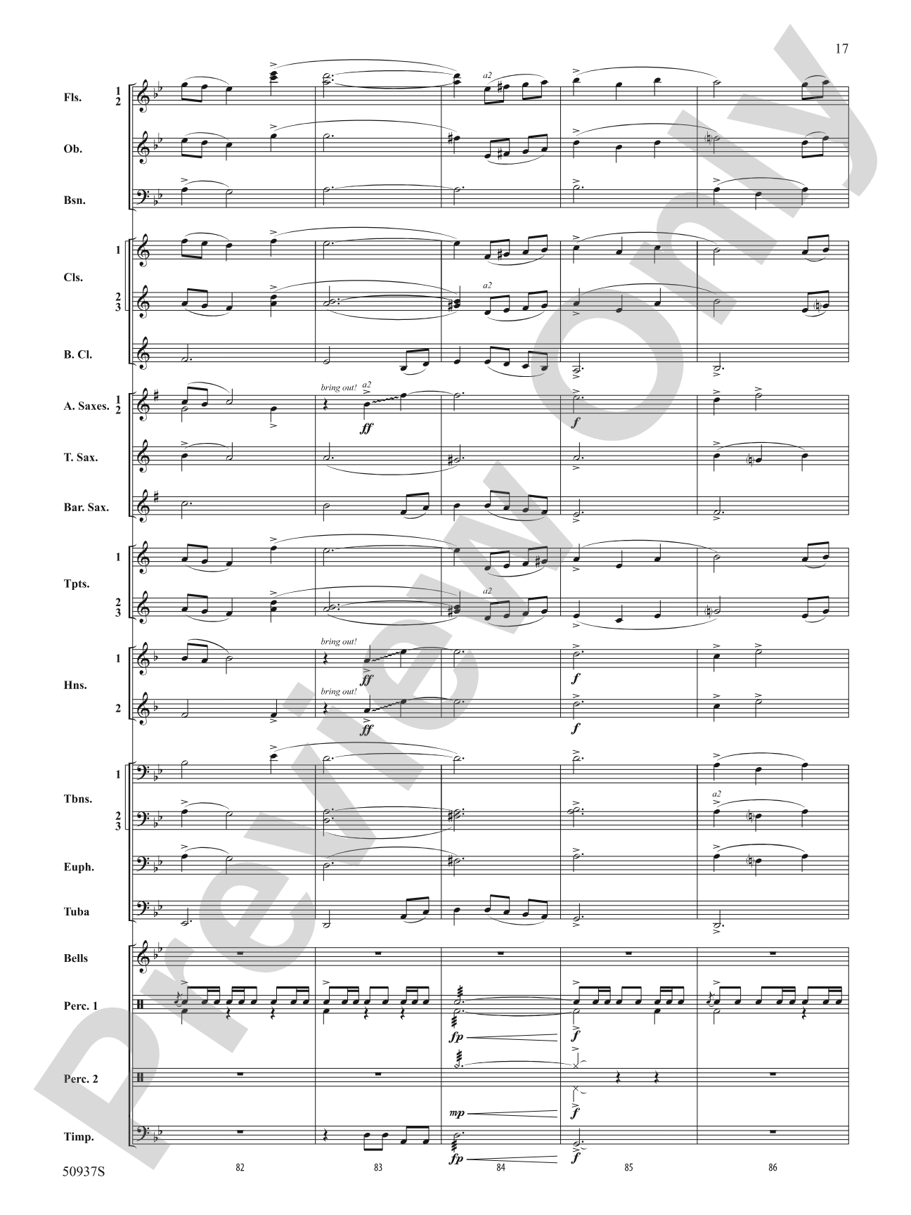 Waiting on Shore: Concert Band Conductor Score & Parts