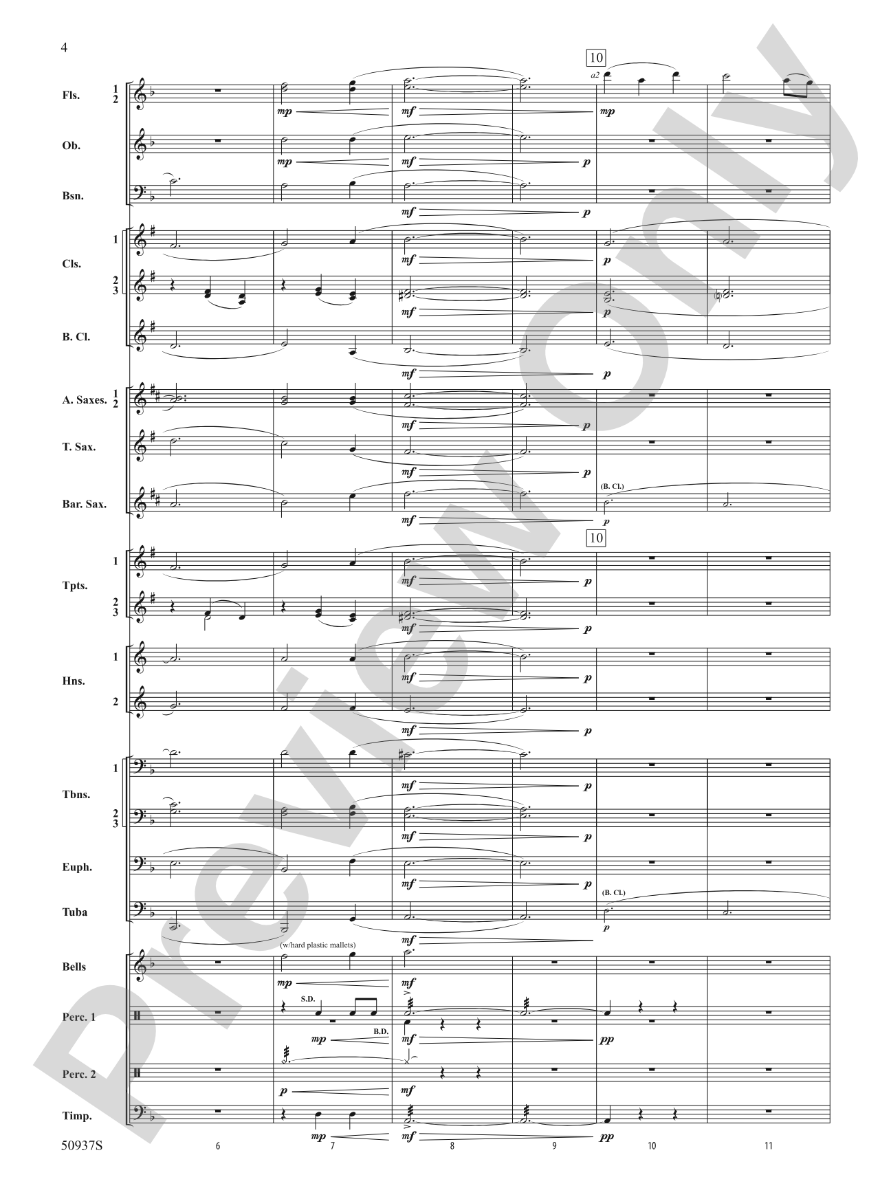 Waiting on Shore: Concert Band Conductor Score & Parts