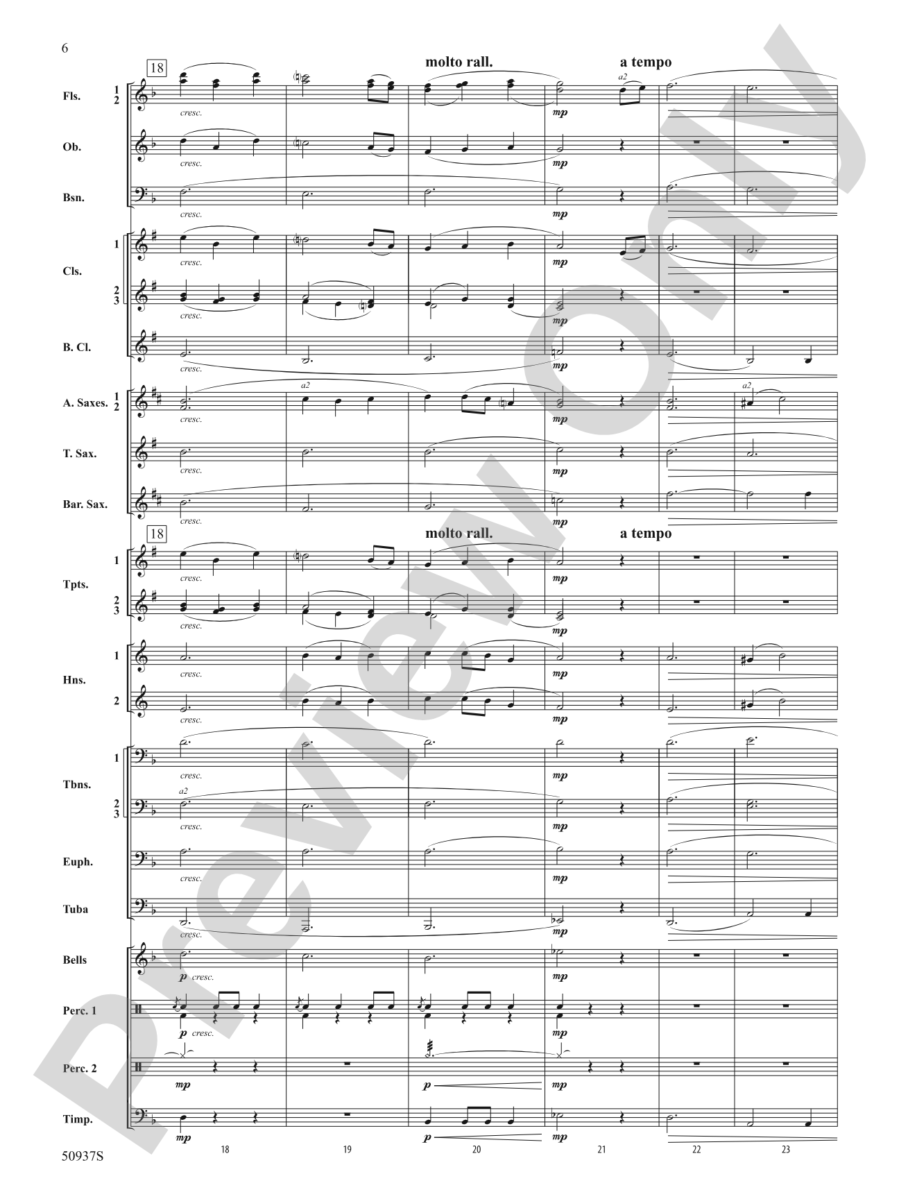 Waiting on Shore: Concert Band Conductor Score & Parts