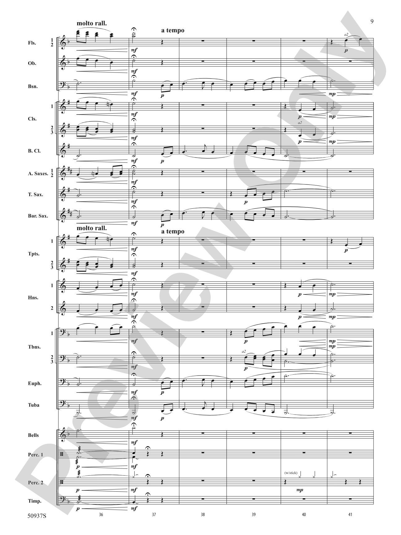 Waiting on Shore: Concert Band Conductor Score & Parts