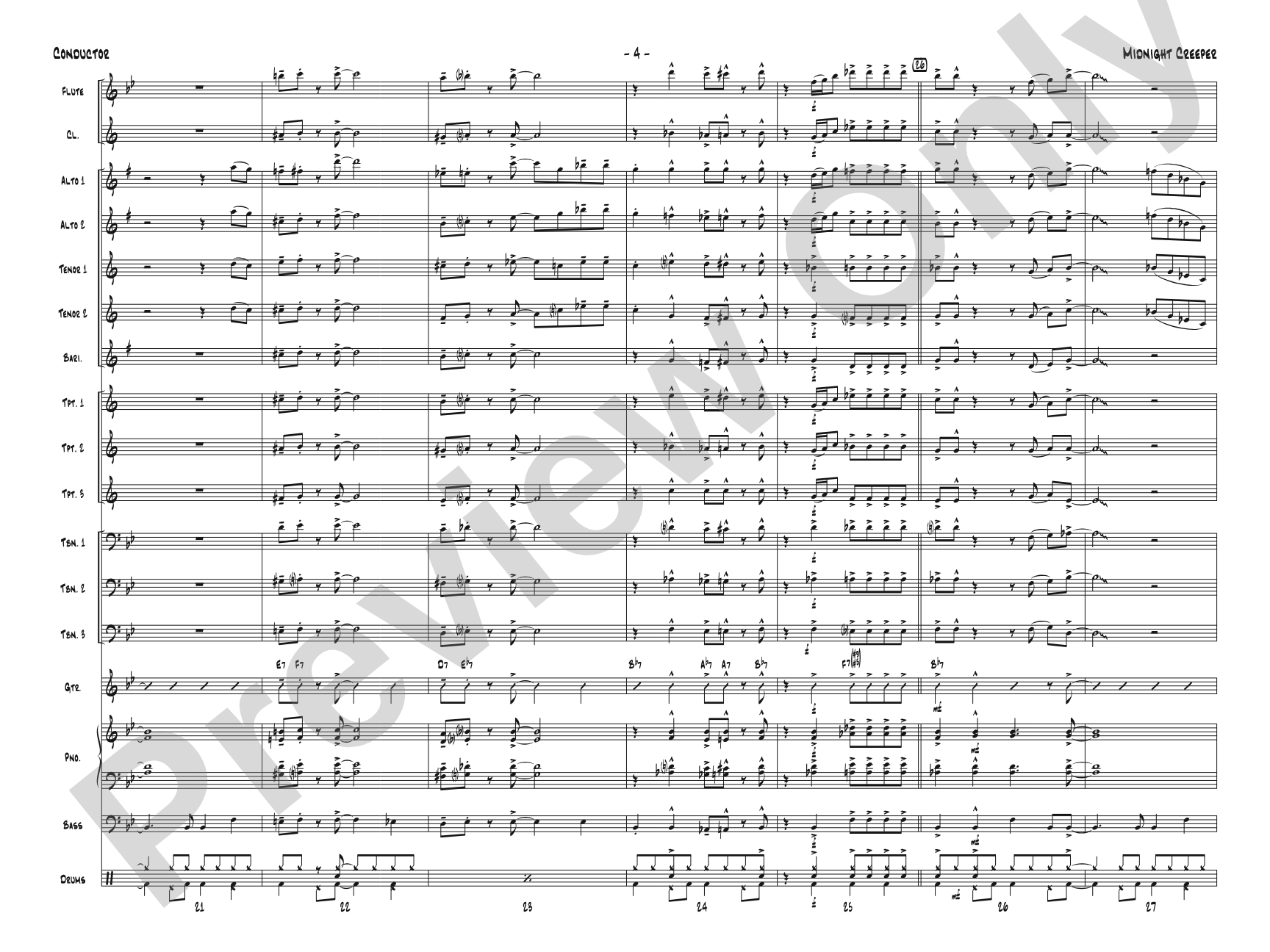 Midnight Creeper: Score