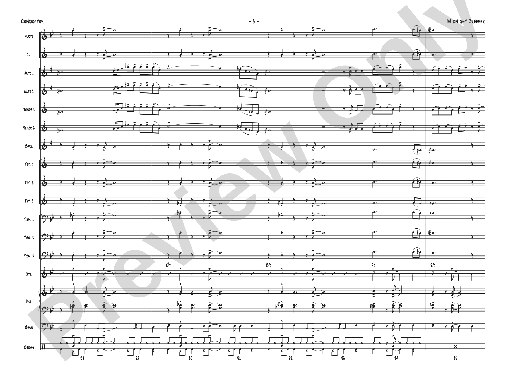 Midnight Creeper: Score