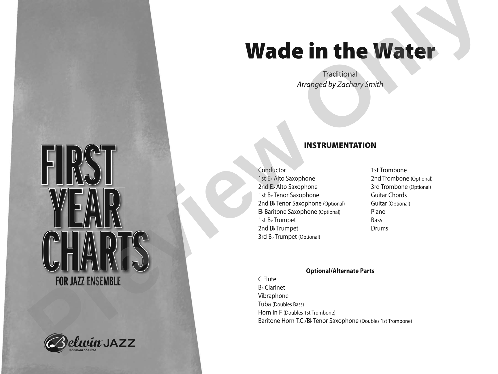 Wade in the Water: Jazz Ensemble Conductor Score & Parts