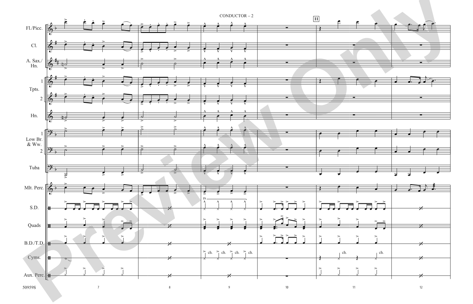 Choose Your Fighter: Marching Band Conductor Score & Parts