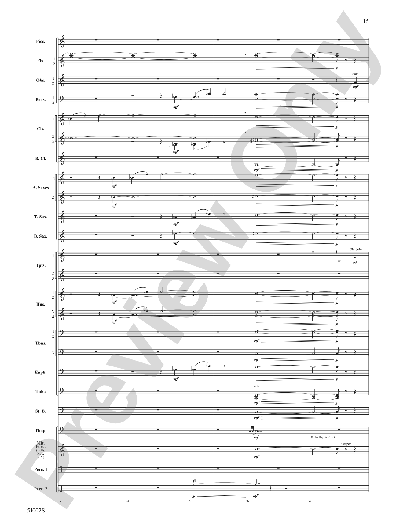 A Ship in the Mist: Concert Band Conductor Score & Parts