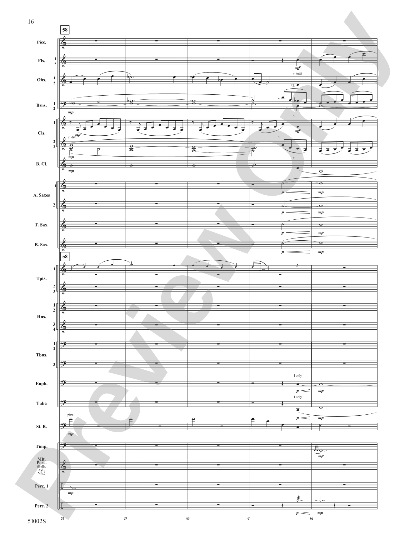 A Ship in the Mist: Concert Band Conductor Score & Parts