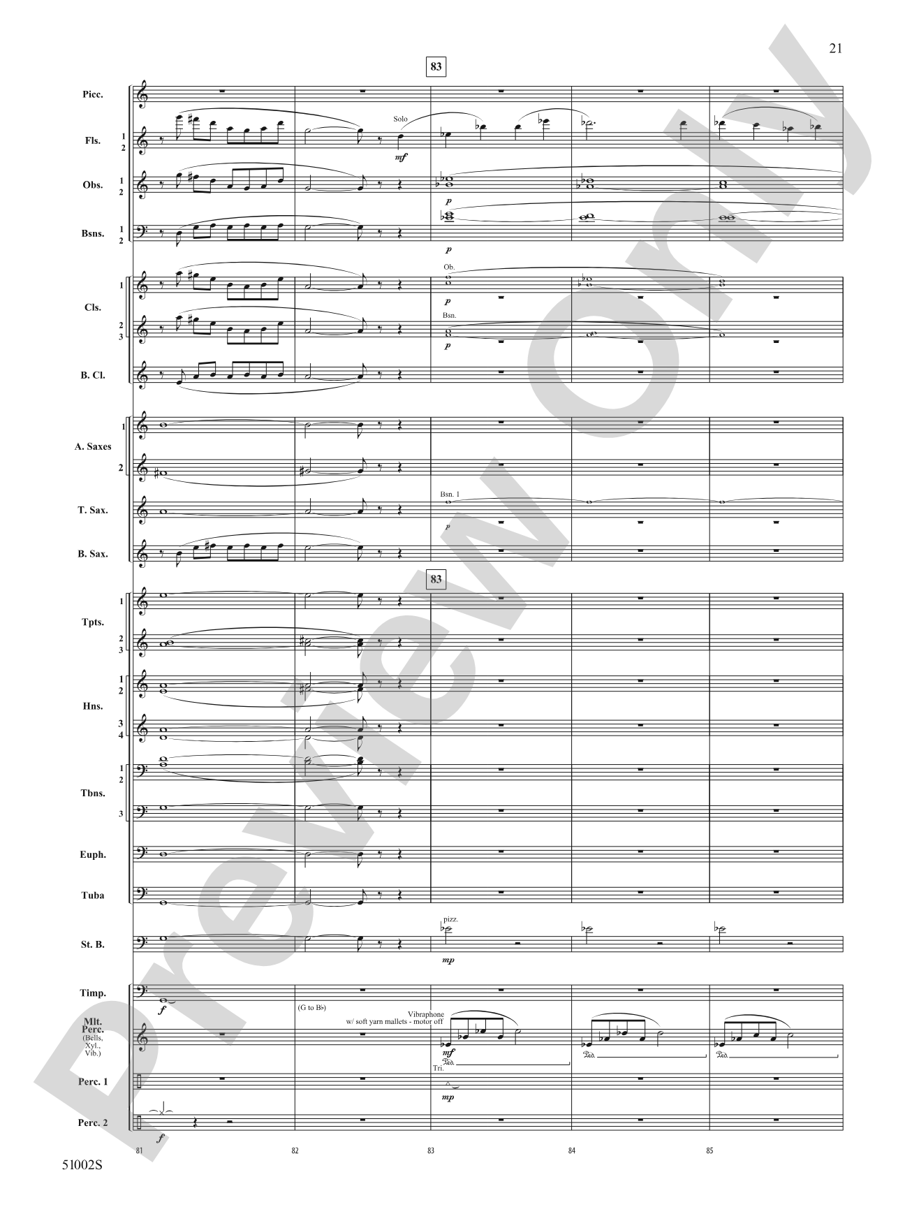 A Ship in the Mist: Concert Band Conductor Score & Parts