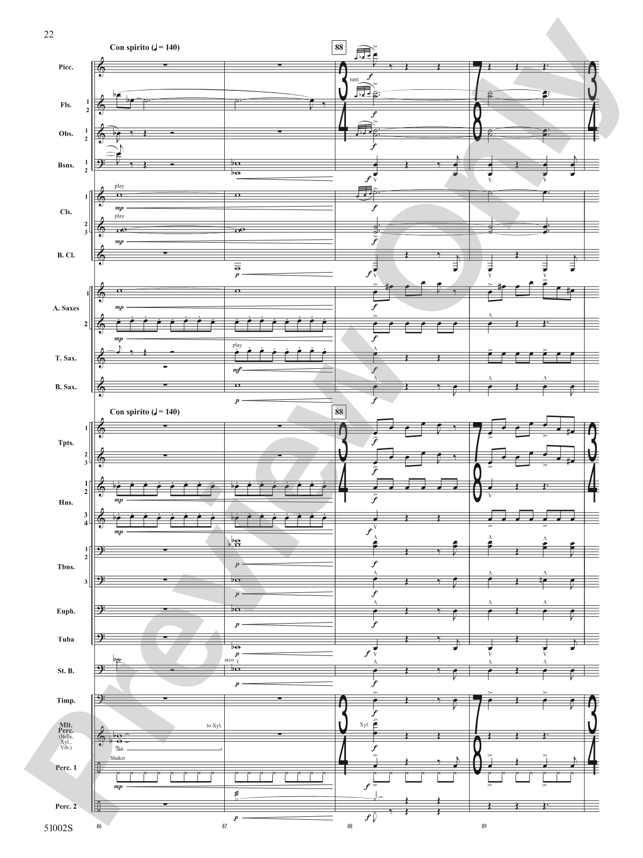 A Ship in the Mist: Concert Band Conductor Score & Parts