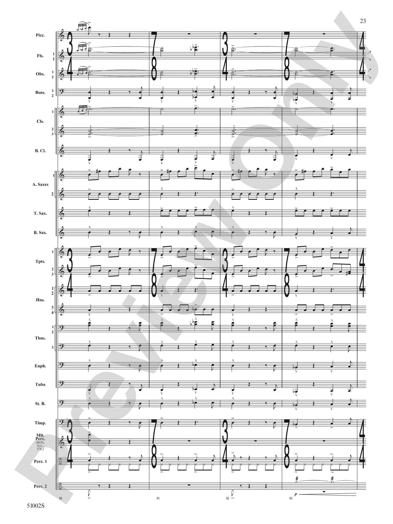 A Ship in the Mist: Concert Band Conductor Score & Parts