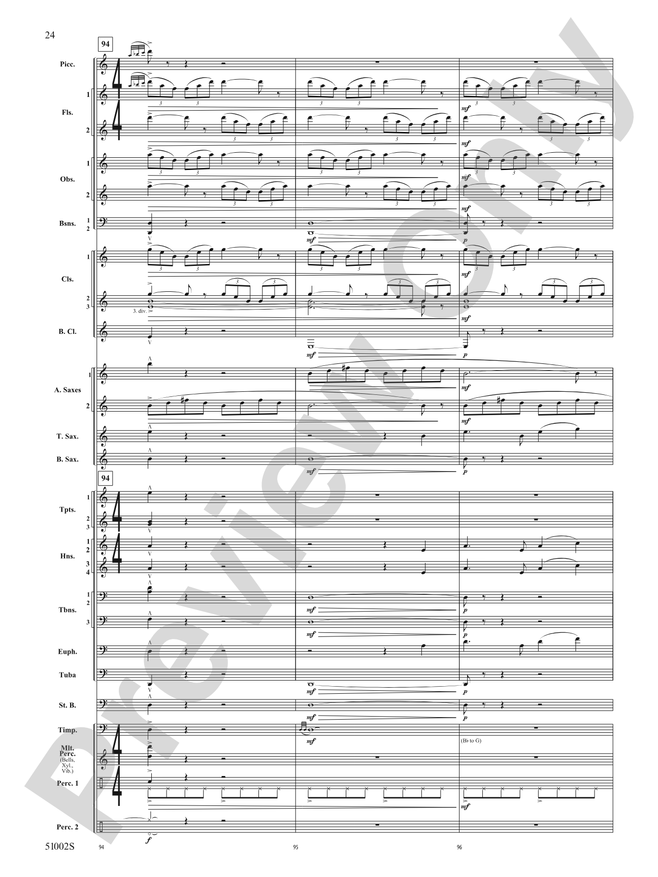 A Ship in the Mist: Concert Band Conductor Score & Parts