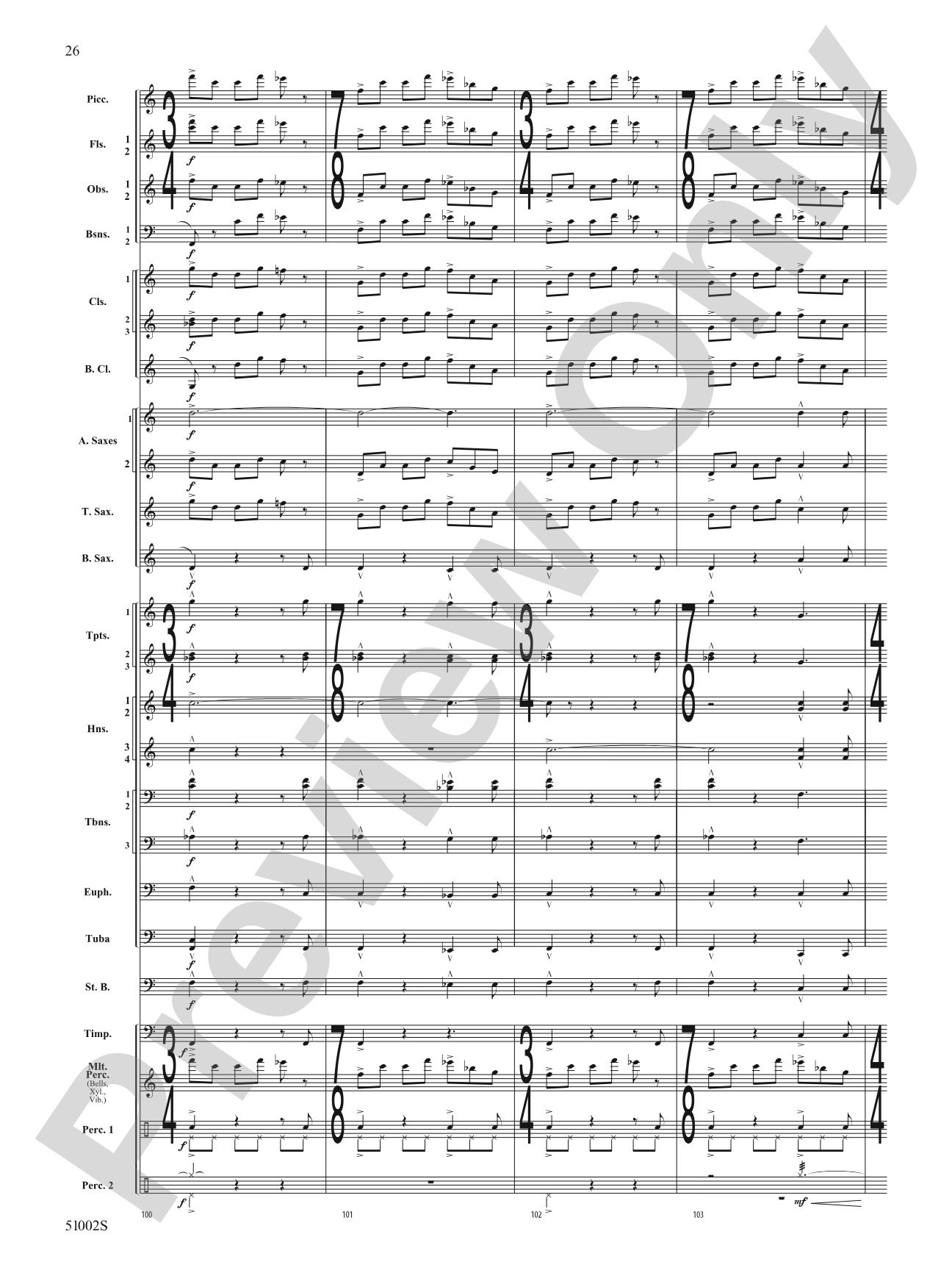 A Ship in the Mist: Concert Band Conductor Score & Parts