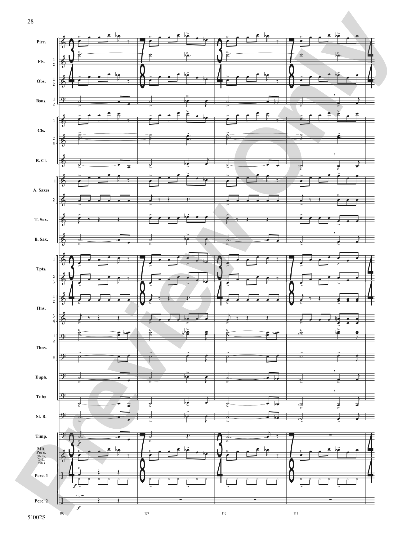 A Ship in the Mist: Concert Band Conductor Score & Parts