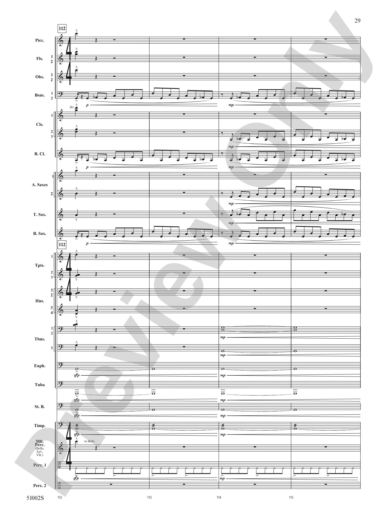 A Ship in the Mist: Concert Band Conductor Score & Parts