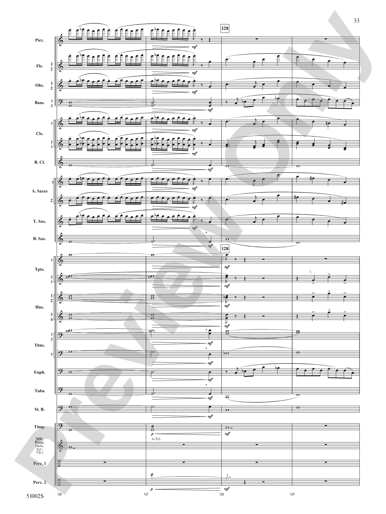A Ship in the Mist: Concert Band Conductor Score & Parts