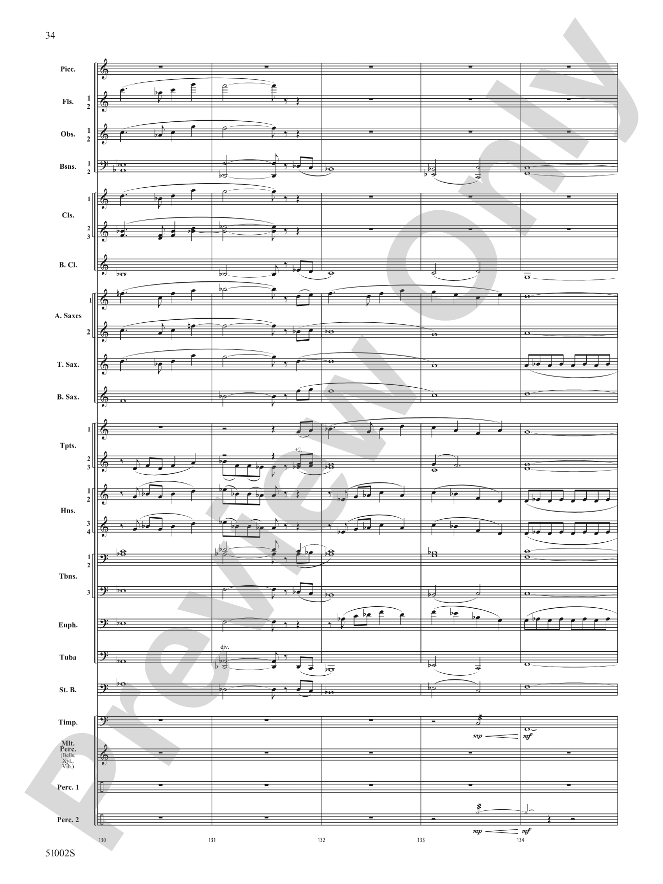 A Ship in the Mist: Concert Band Conductor Score & Parts